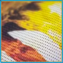Close-up mesh micro-perforé